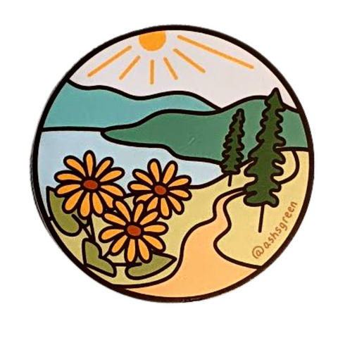 Okanagan Hike Landscape Sticker