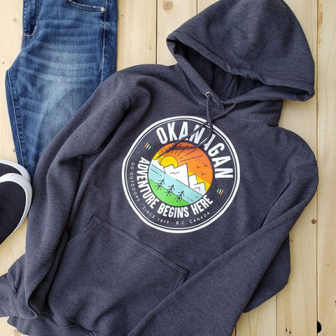 Charcoal Grey Okanagan Adventure Hoodie