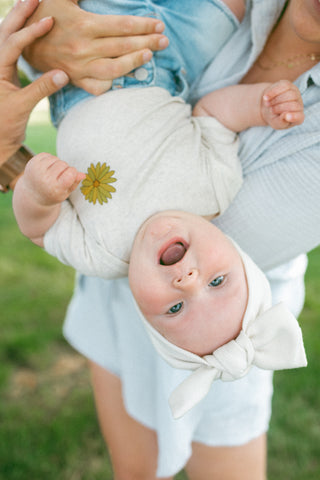 Natural Heather Arrowleaf Baby Onesie