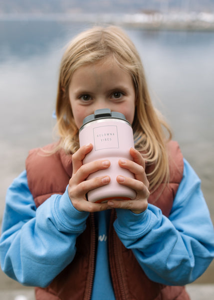 Pink 'Kelowna Vibes' 12oz Insulated Travel Mug