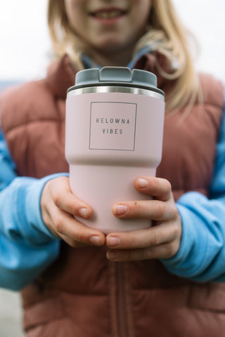 Pink 'Kelowna Vibes' 12oz Insulated Travel Mug