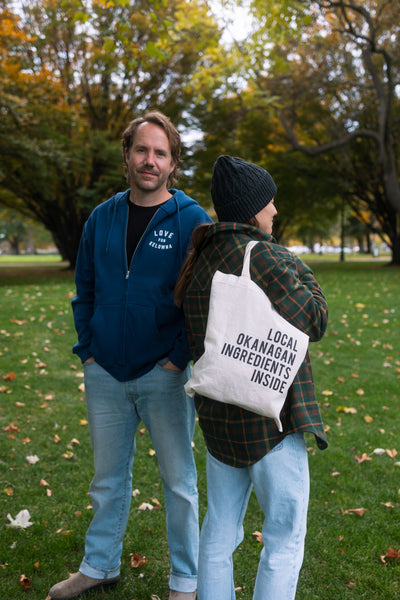 Navy 'Love for Kelowna' Zip Hoodie