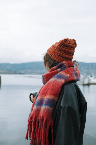 Rust 'Okanagan Vibes' Speckled Knit Toque