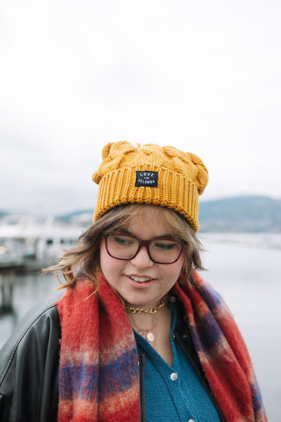 Camel 'Love for Kelowna' Knit Toque