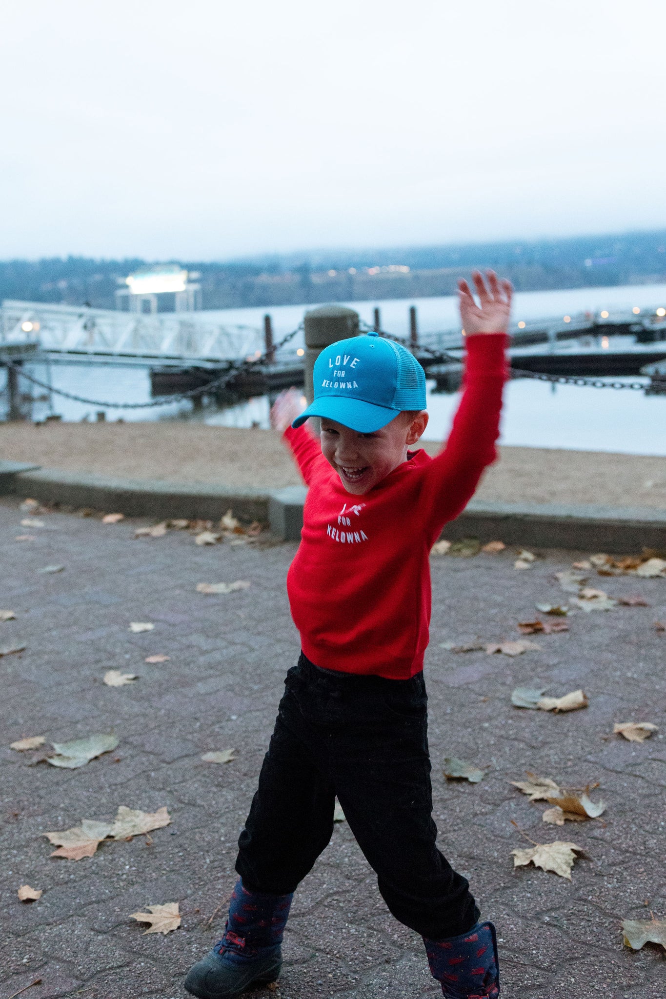 Blue Mesh 'Love for Kelowna' Youth Trucker Snapback