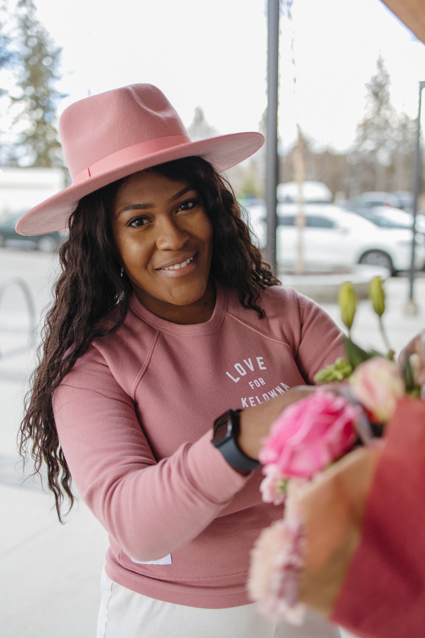 Mauve 'Love for Kelowna' Unisex Crewneck