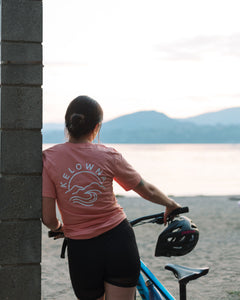 Peach 'Kelowna Mountain Wave' T-shirt