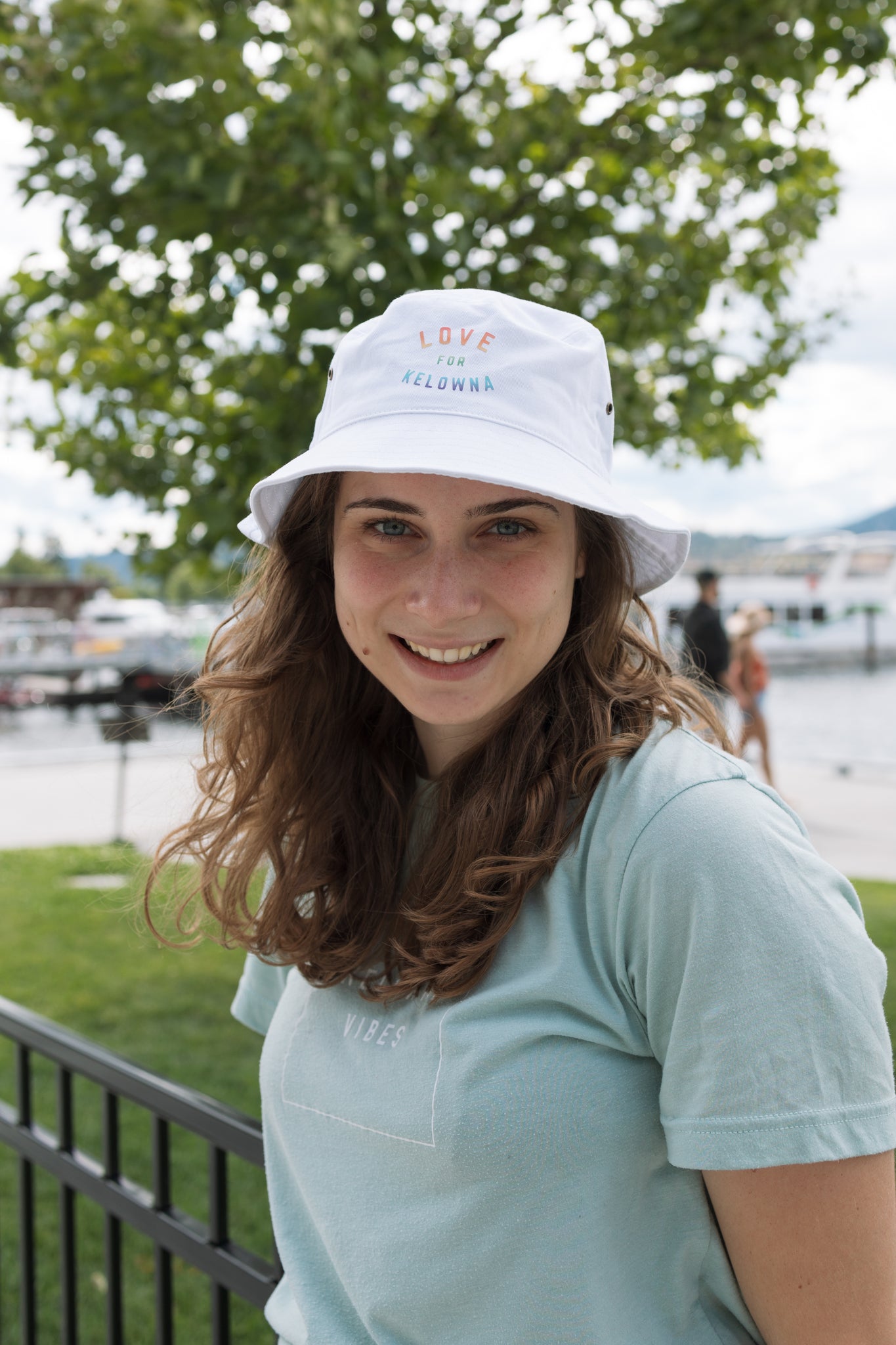 White 'Love for Kelowna' Bucket Hat