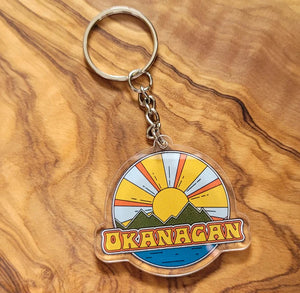 Okanagan Retro Keychain