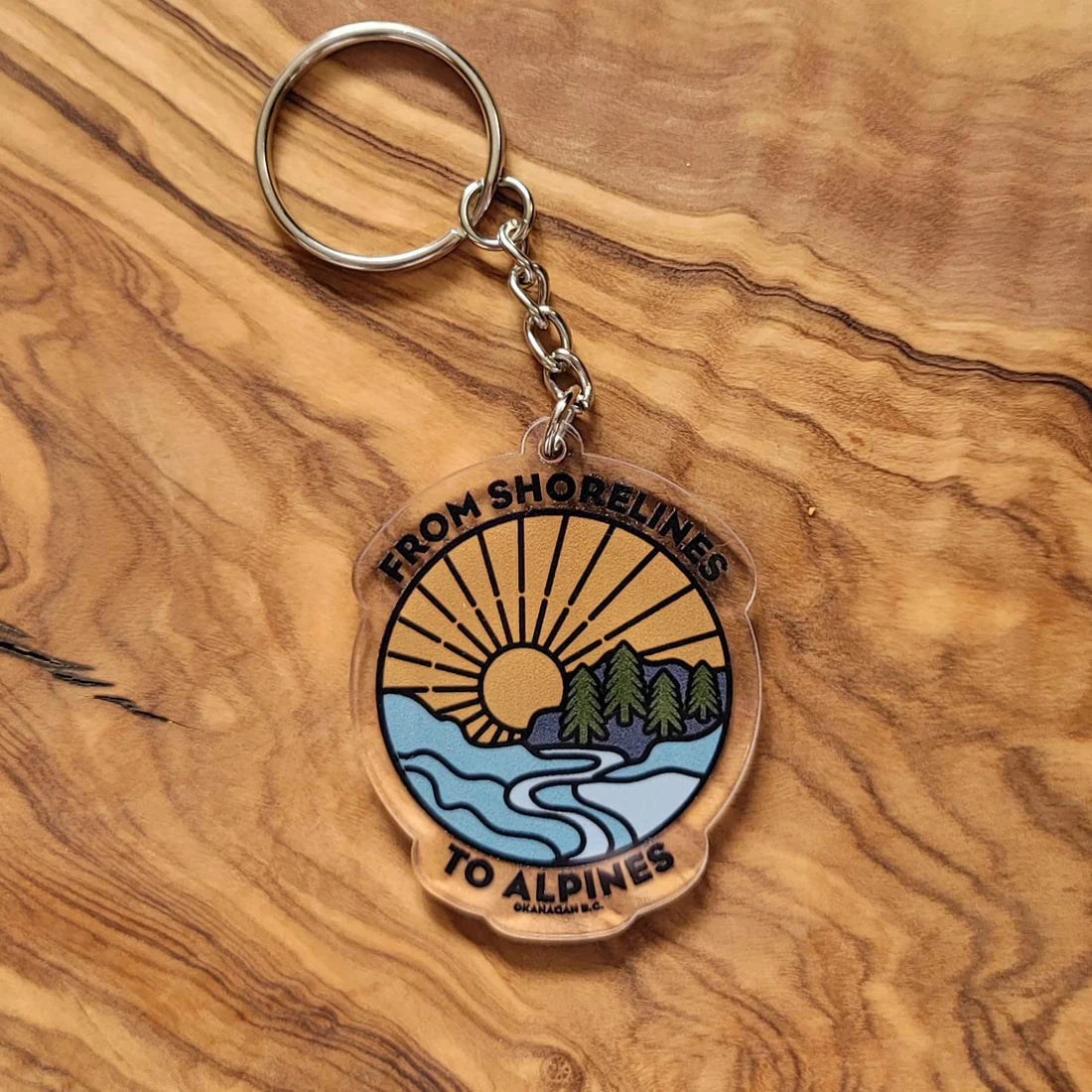 Shorelines To Alpines Keychain