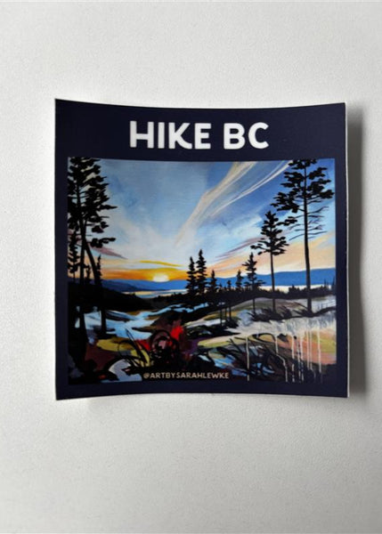 'Hike BC' Sticker by Sara Lewke