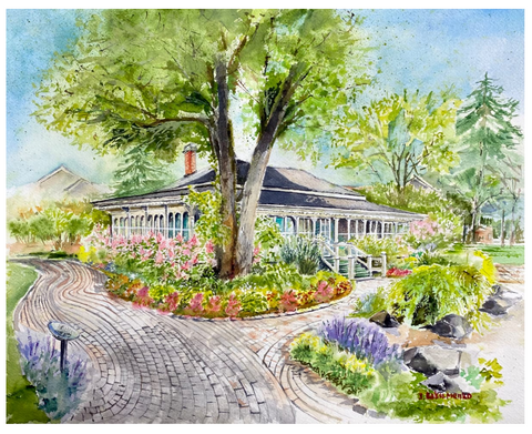 Summer in Guisachan Heritage Park - Beeblago Art Watercolour Print