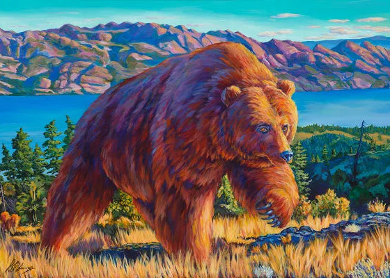 Boucherie Grizzly - Randall Young Print