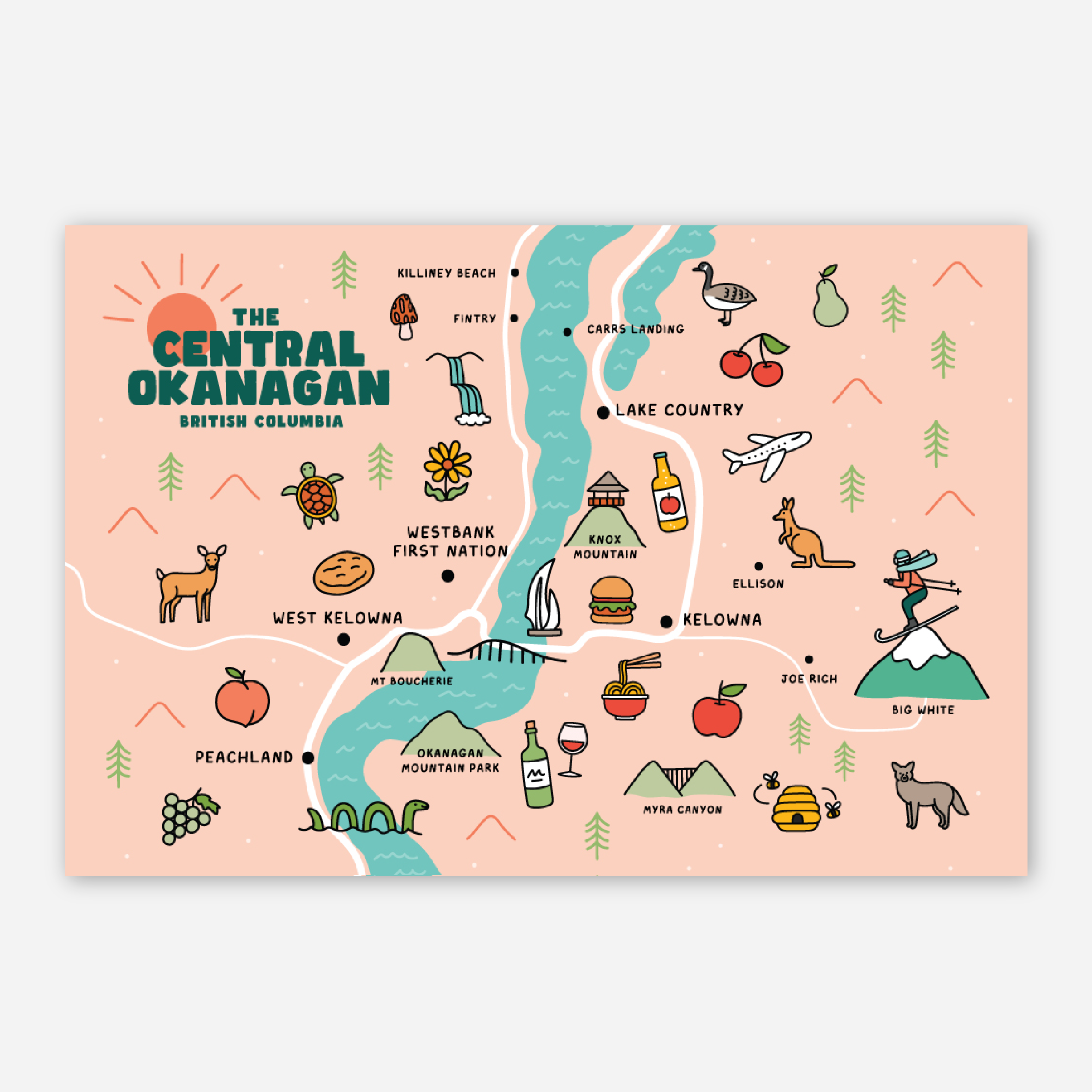 Central Okanagan Postcard