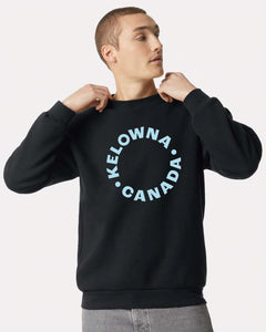 Black/Blue 'Kelowna • Canada' Crewneck