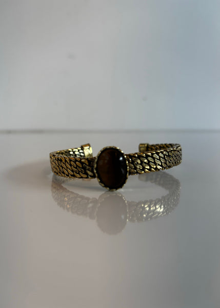 Copper Bracelet with Stone