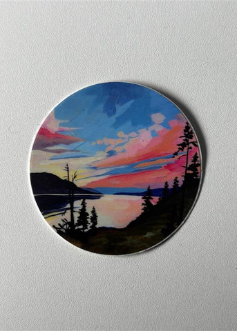 Circular Sticker by Sara Lewke