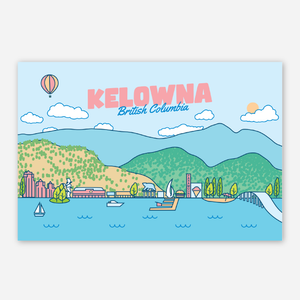 Kelowna Skyline Postcard