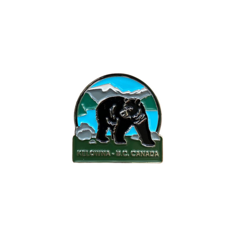 Kelowna BC Canada One Black Bear Magnet