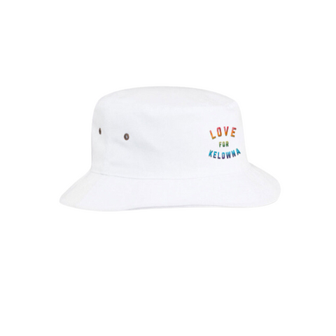 White 'Love for Kelowna' Bucket Hat