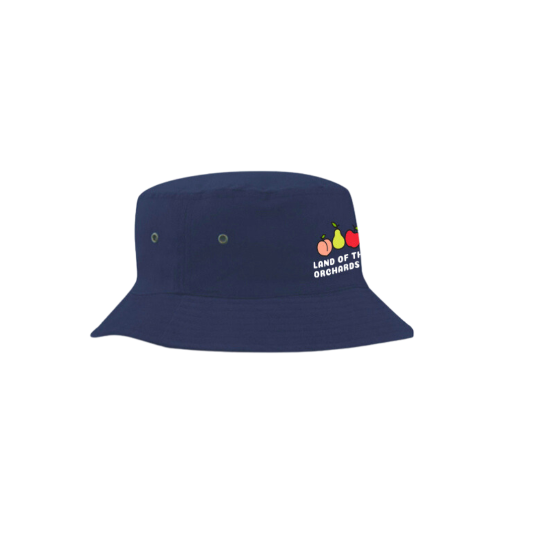 Navy 'Land of the Orchards' Bucket Hat