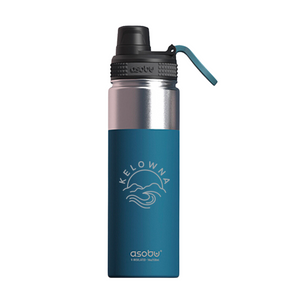 Blue 'Kelowna Mountain Wave' Reusable Water Bottle