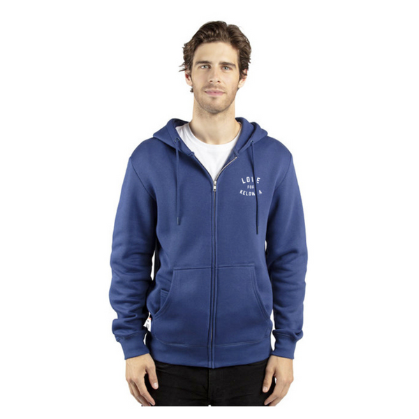 Navy 'Love for Kelowna' Zip Hoodie