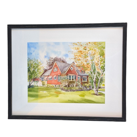 Dawson-Monteith House - Original Beeblago Art Watercolour Painting