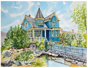 The Muirhead House - Original Beeblago Art Watercolour Painting
