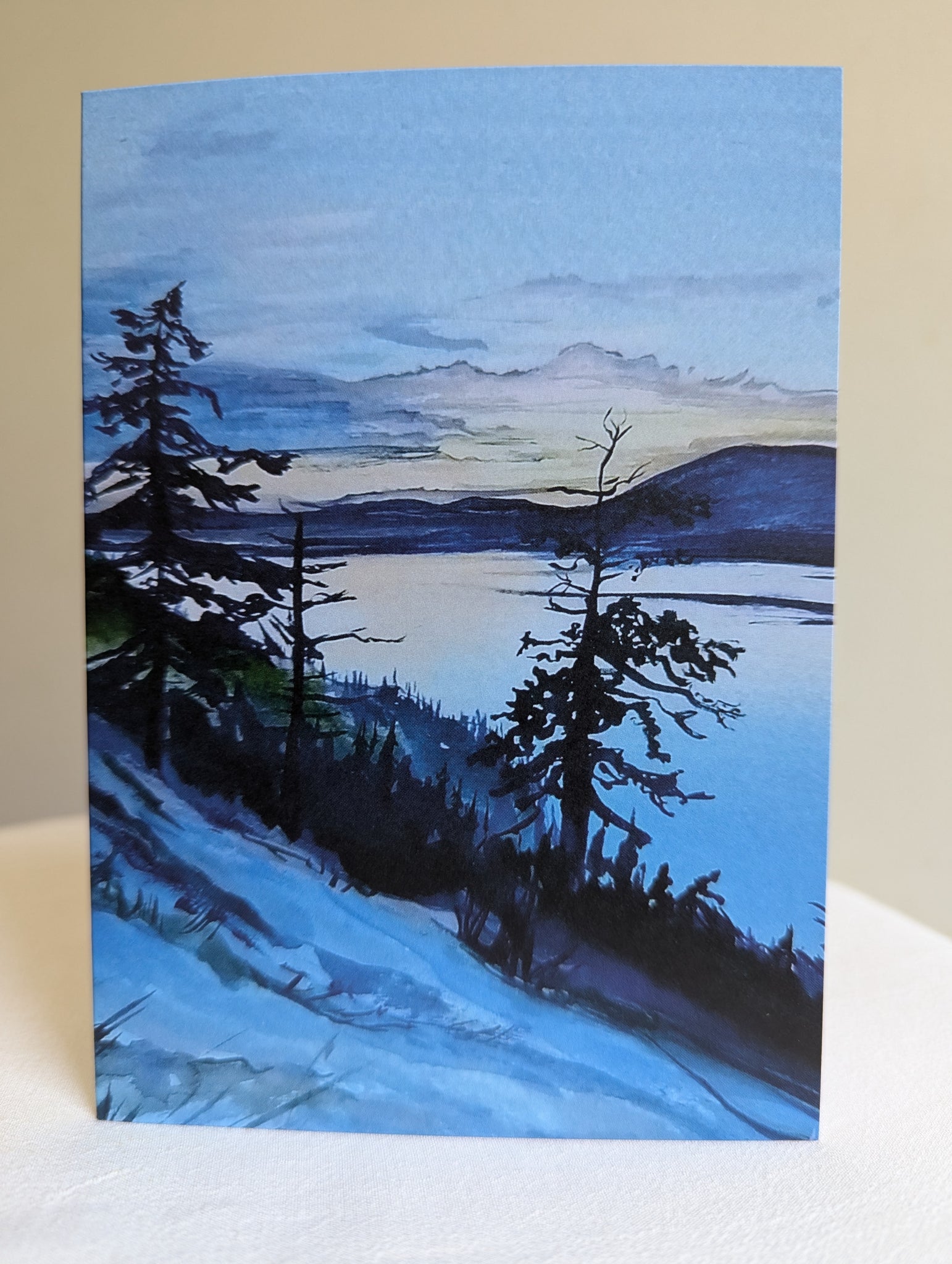 'Okanagan Lake View' Art Card