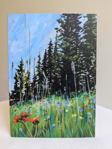 'Alpine Meadow' Art Card