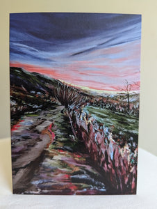 'Grey Canal Walk' Art Card