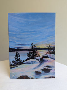 'Winter Walk' Art Card