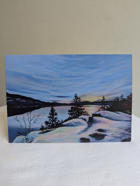 'Winter Walk' Art Card