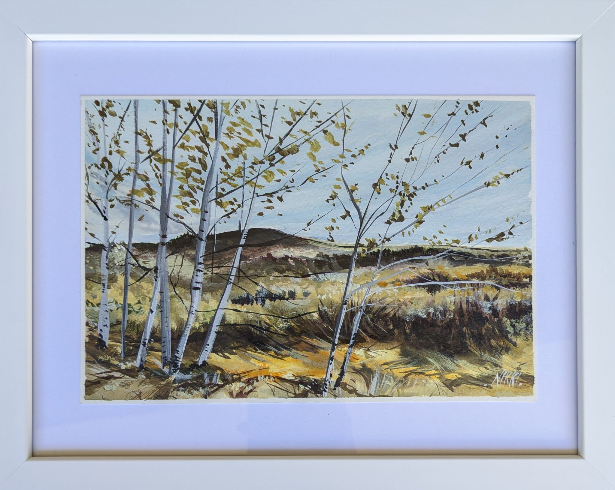 'Birch Trees' Original Artwork