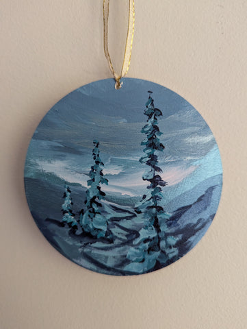 'Blue Trees & Stars' Ornament