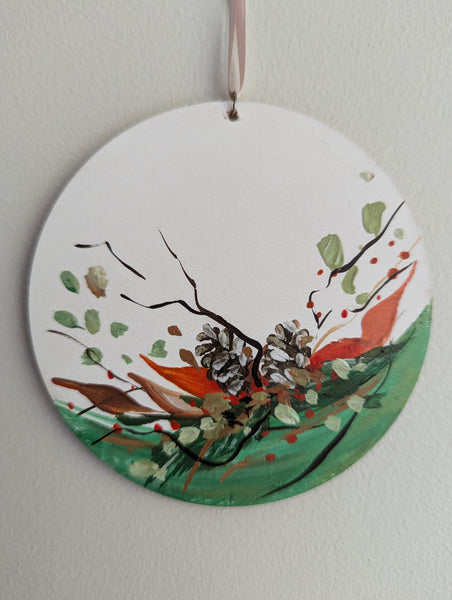 'Soft Peach & Sky' Ornament