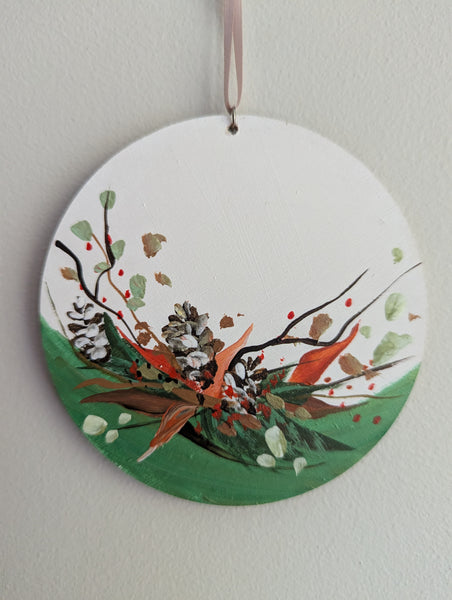 'Snowfall & Pinecones' Ornament