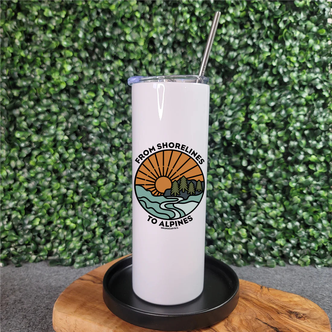 Shorelines to Alpines Skinny Tumbler