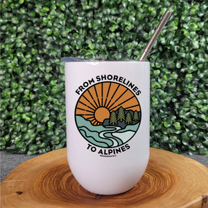 Shorelines to Alpines Insulated Wine Tumbler