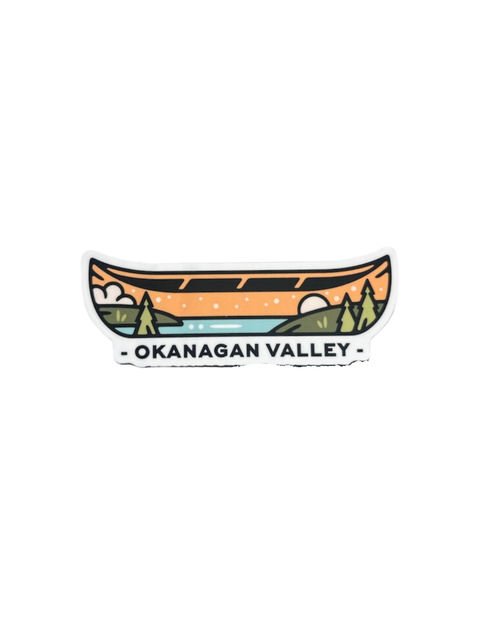 Canoe 'Okanagan Valley' Vinyl Sticker