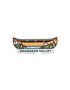 Canoe 'Okanagan Valley' Vinyl Sticker