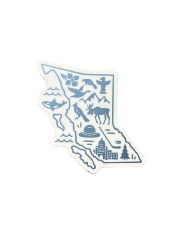 British Columbia Icons Vinyl Sticker