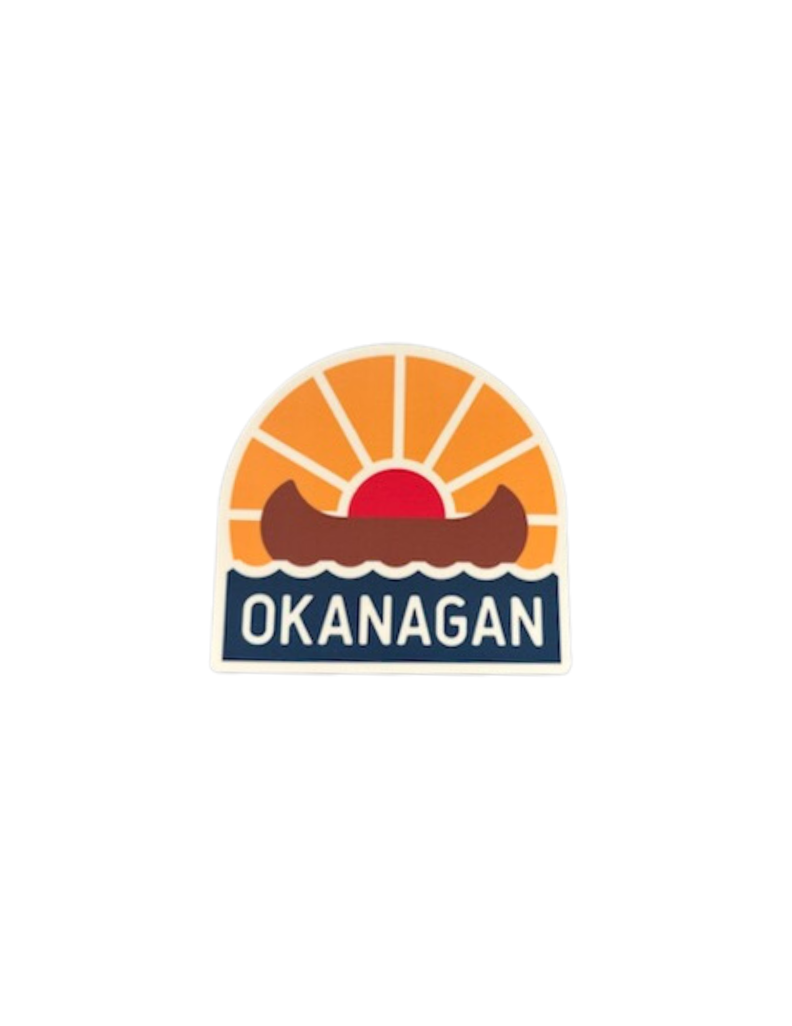 Okanagan Canoe Vinyl Sticker