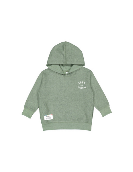 Sage Heather 'Love for Kelowna' Toddler Hoodie