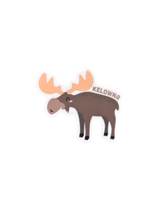 Moose 'Kelowna' Vinyl Sticker