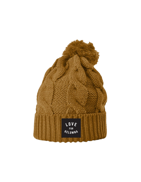 Camel 'Love for Kelowna' Knit Toque