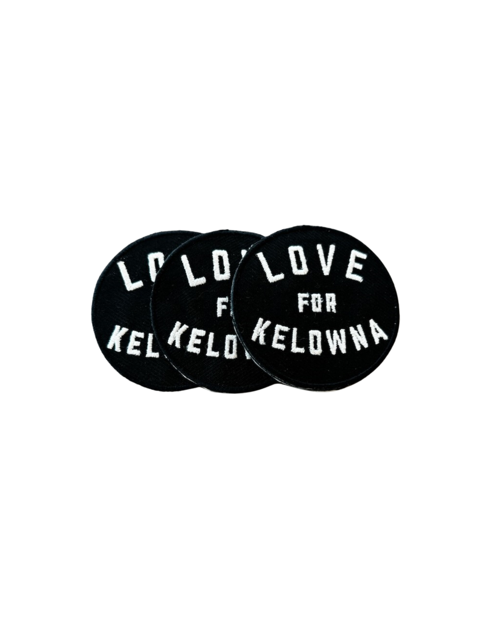 Black/White 'Love for Kelowna' Patch