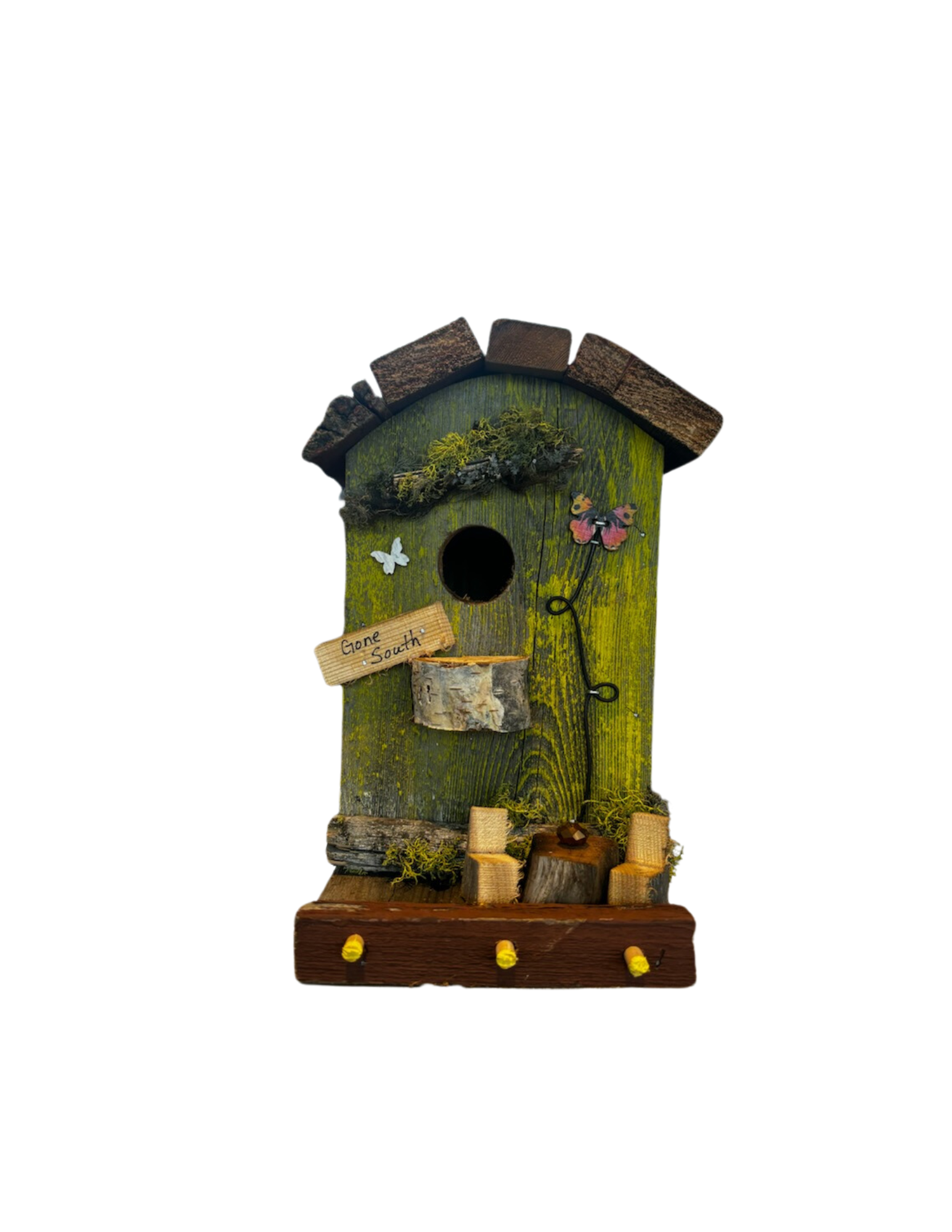 Green 'Gone South' Birdhouse