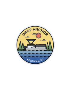 Drop Anchor 'Kelowna, BC' Vinyl Sticker